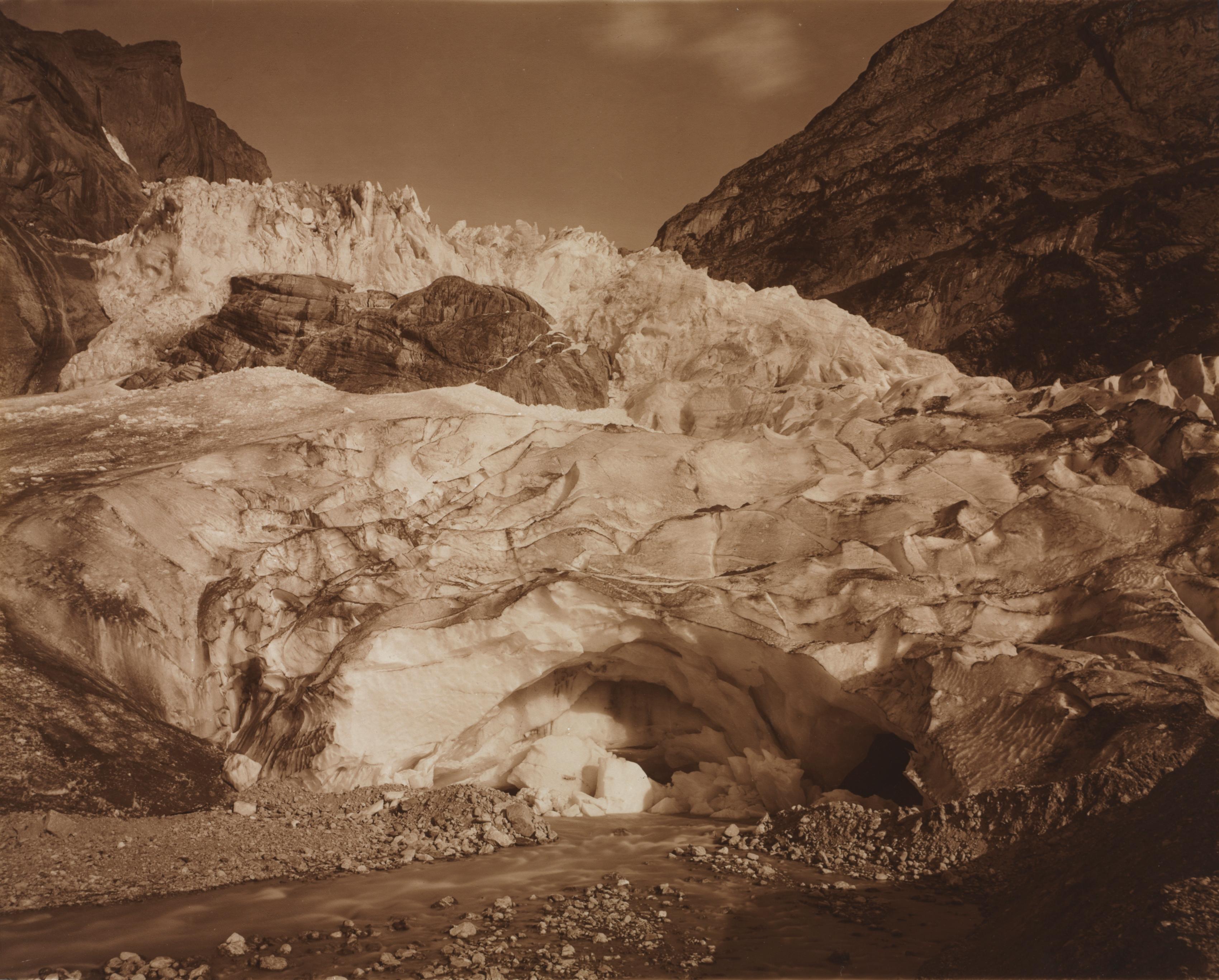 Switzerland — Grindelwald, Upper Glacier, Source of the Lutschine — Adolphe Braun