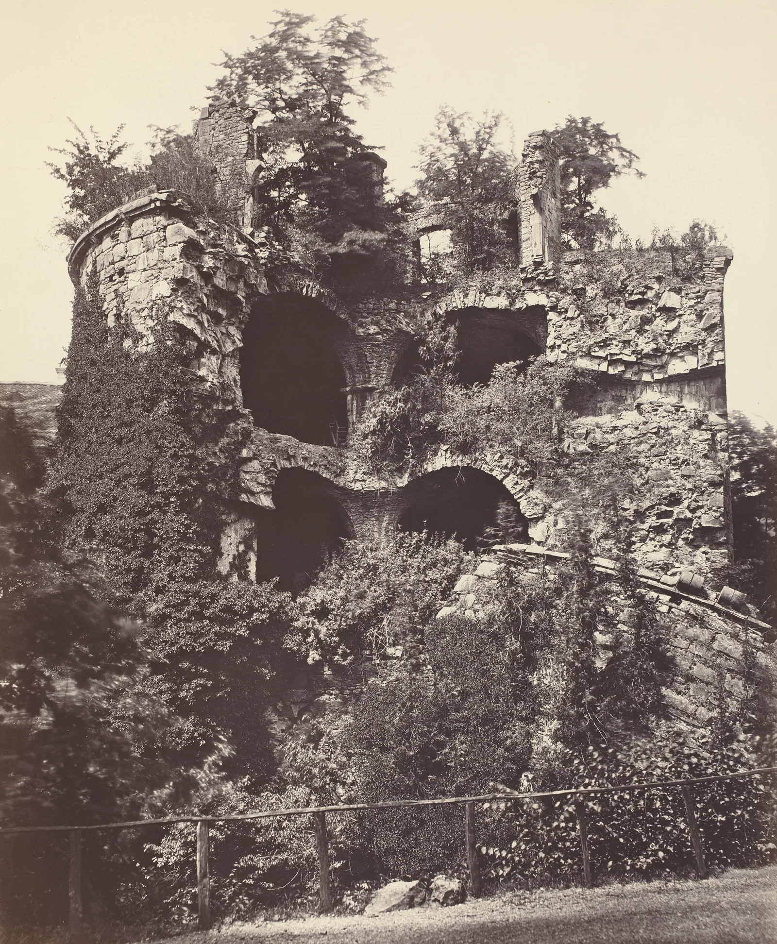 La tour explosée, château de Heidelberg — Adolphe Braun