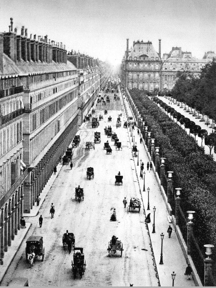 Paris — Rue de Rivoli — Adolphe Braun