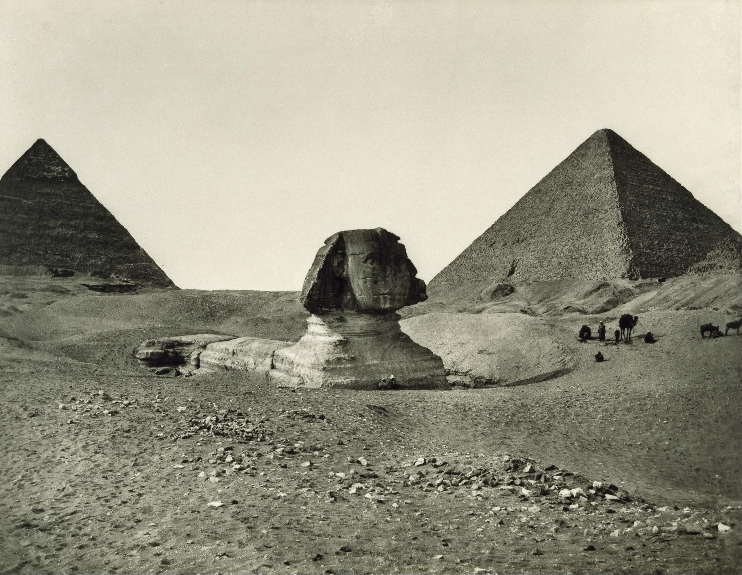 Le Sphinx et les pyramides — Adolphe Braun