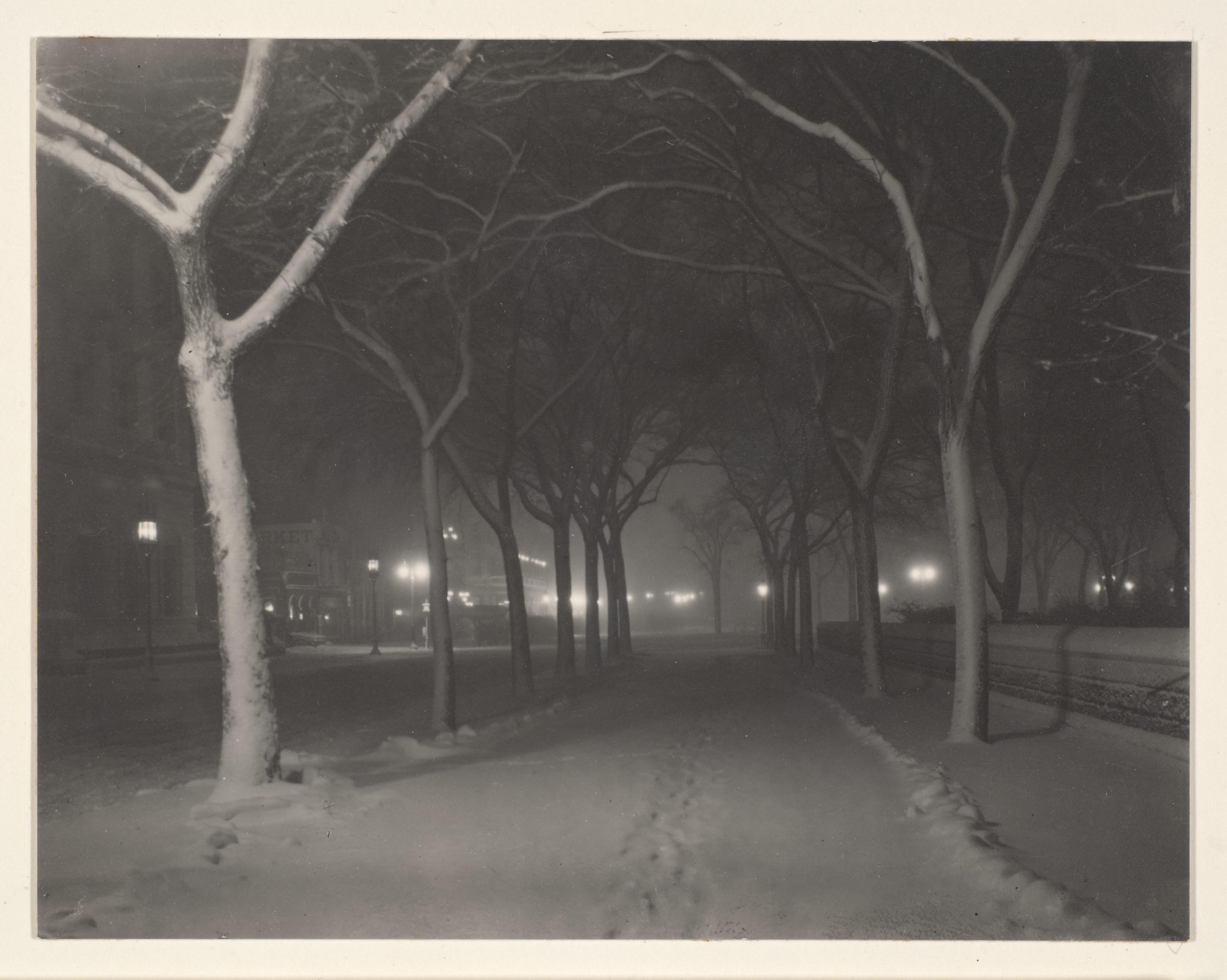 An Icy Night — Alfred Stieglitz