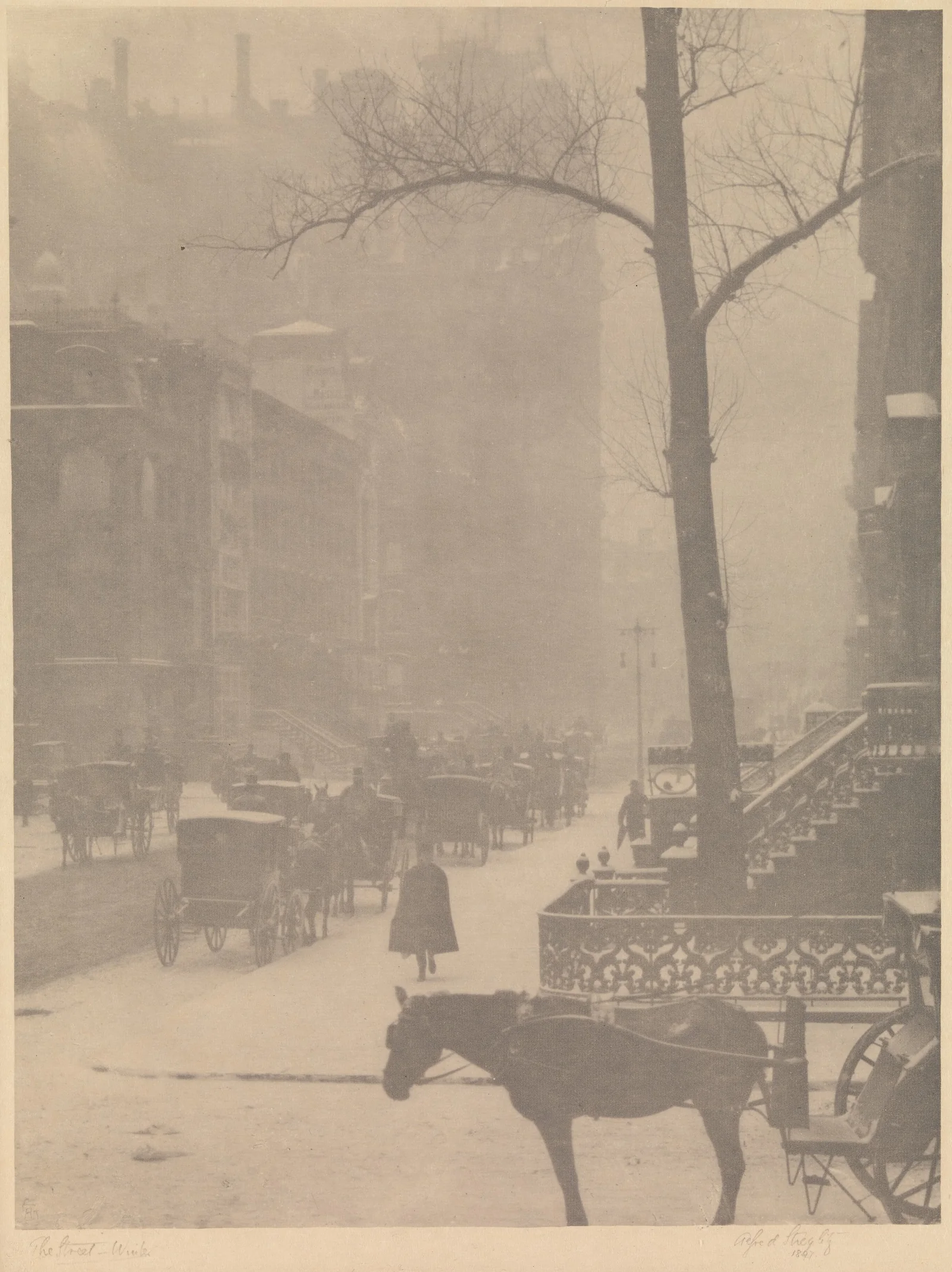 The Street, Fifth Avenue — Alfred Stieglitz