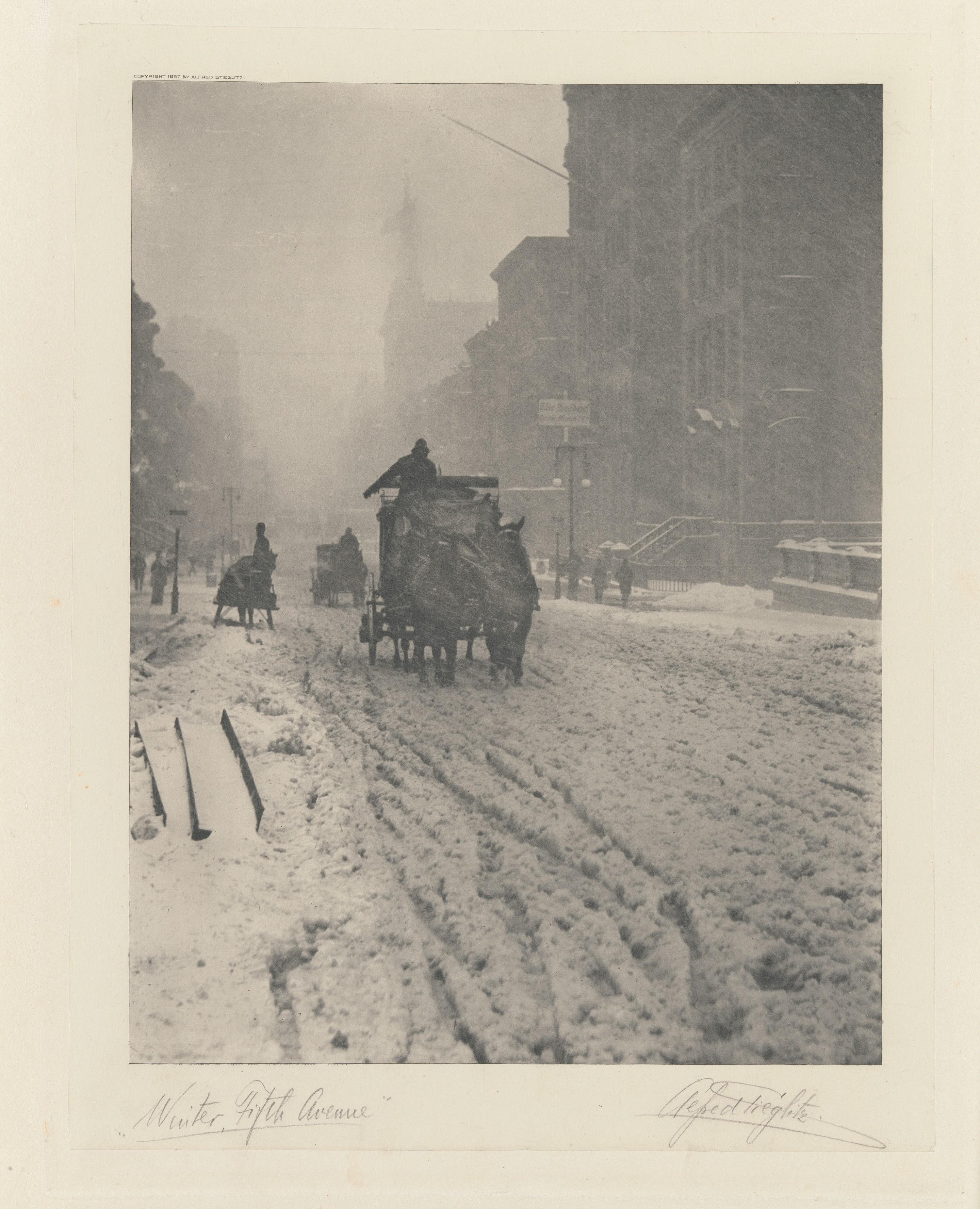 Hiver, Cinquième Avenue — Alfred Stieglitz