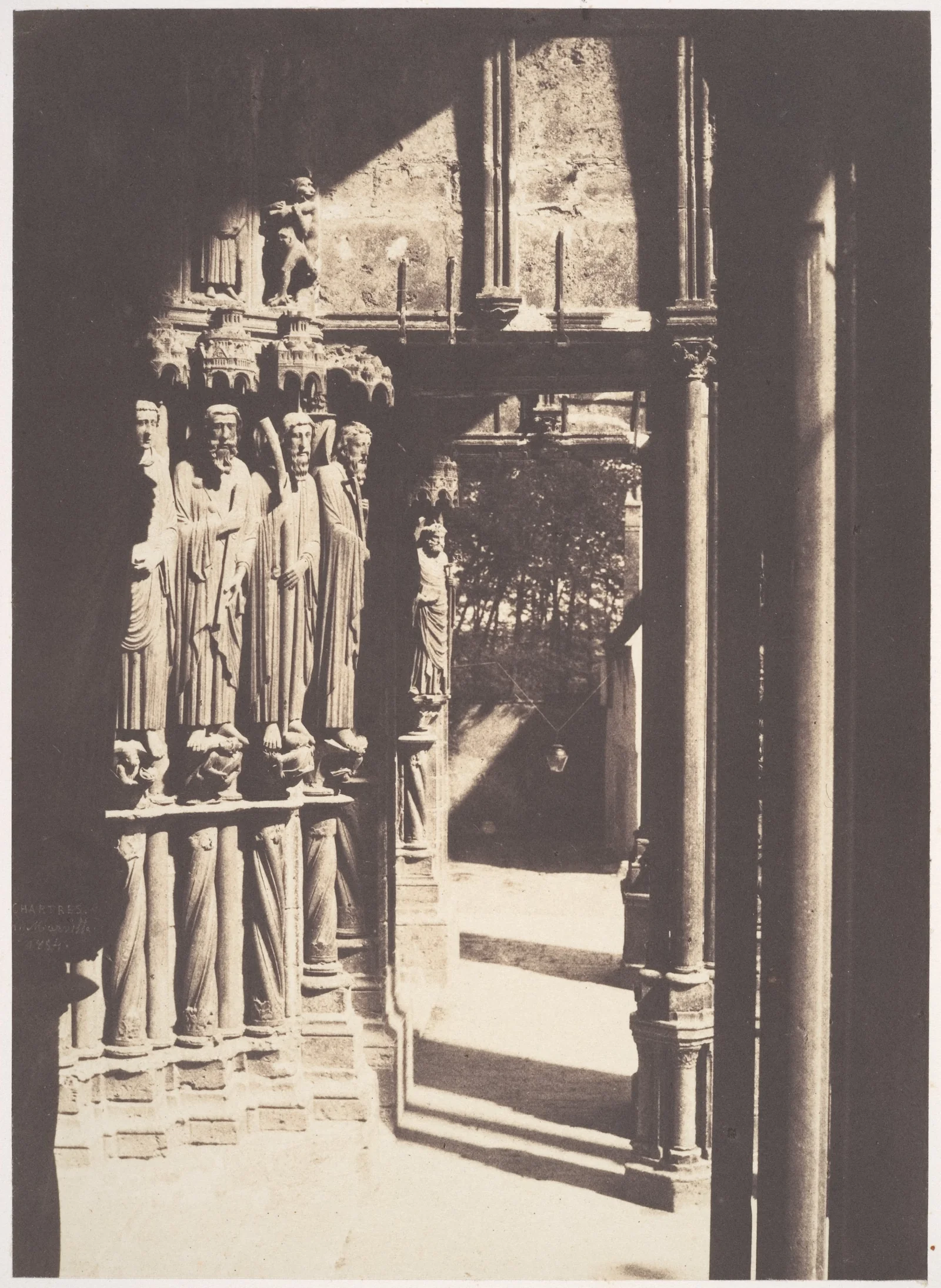 South Portal, Chartres Cathedral — Charles Marville