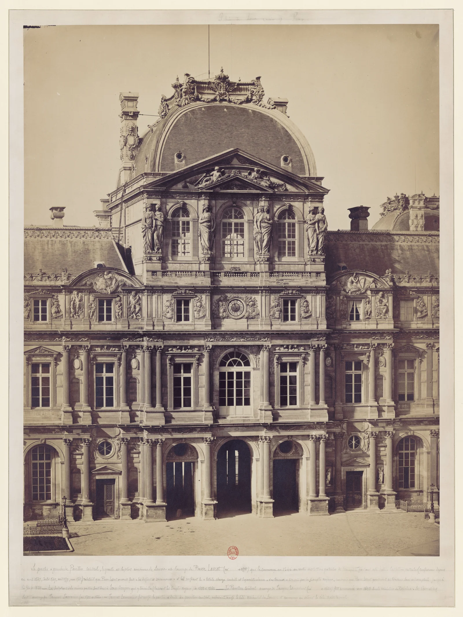 Palais du Louvre, pavillon Richelieu — Gustave Le Gray
