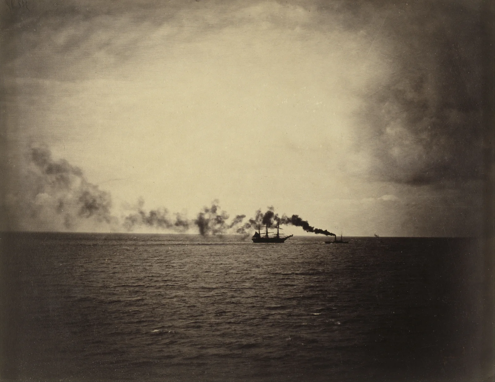 Vapeur en mer — Gustave Le Gray