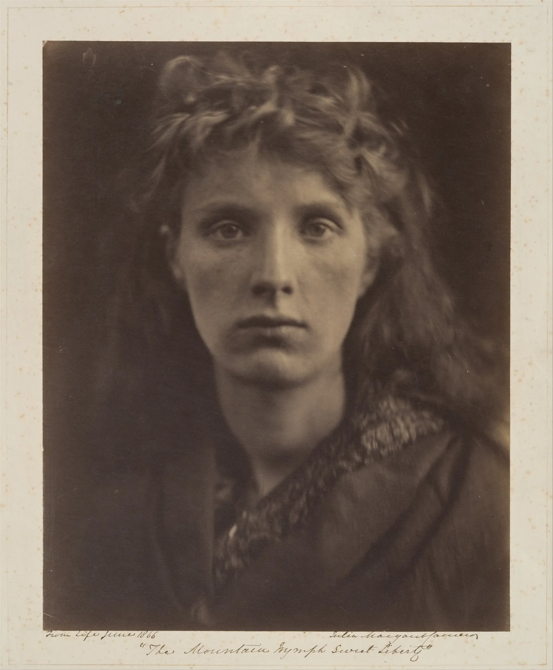 La Nymphe de la montagne, Douce Liberté — Julia Margaret Cameron