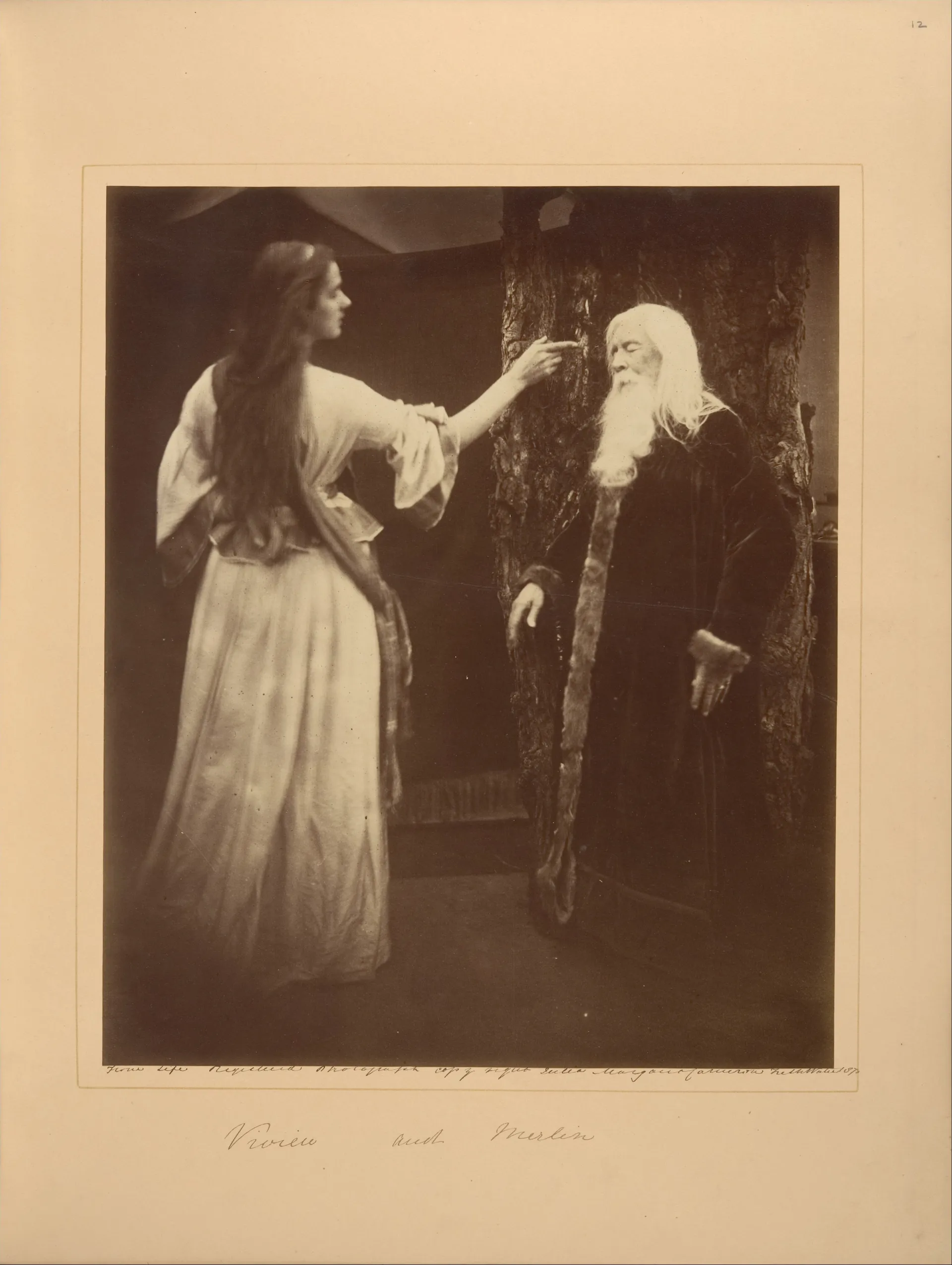 Vivien et Merlin — Julia Margaret Cameron